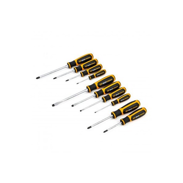 Gearwrench 10 Piece Phillips/Slotted/Pozidriv Dual Material Screwdriver Set
